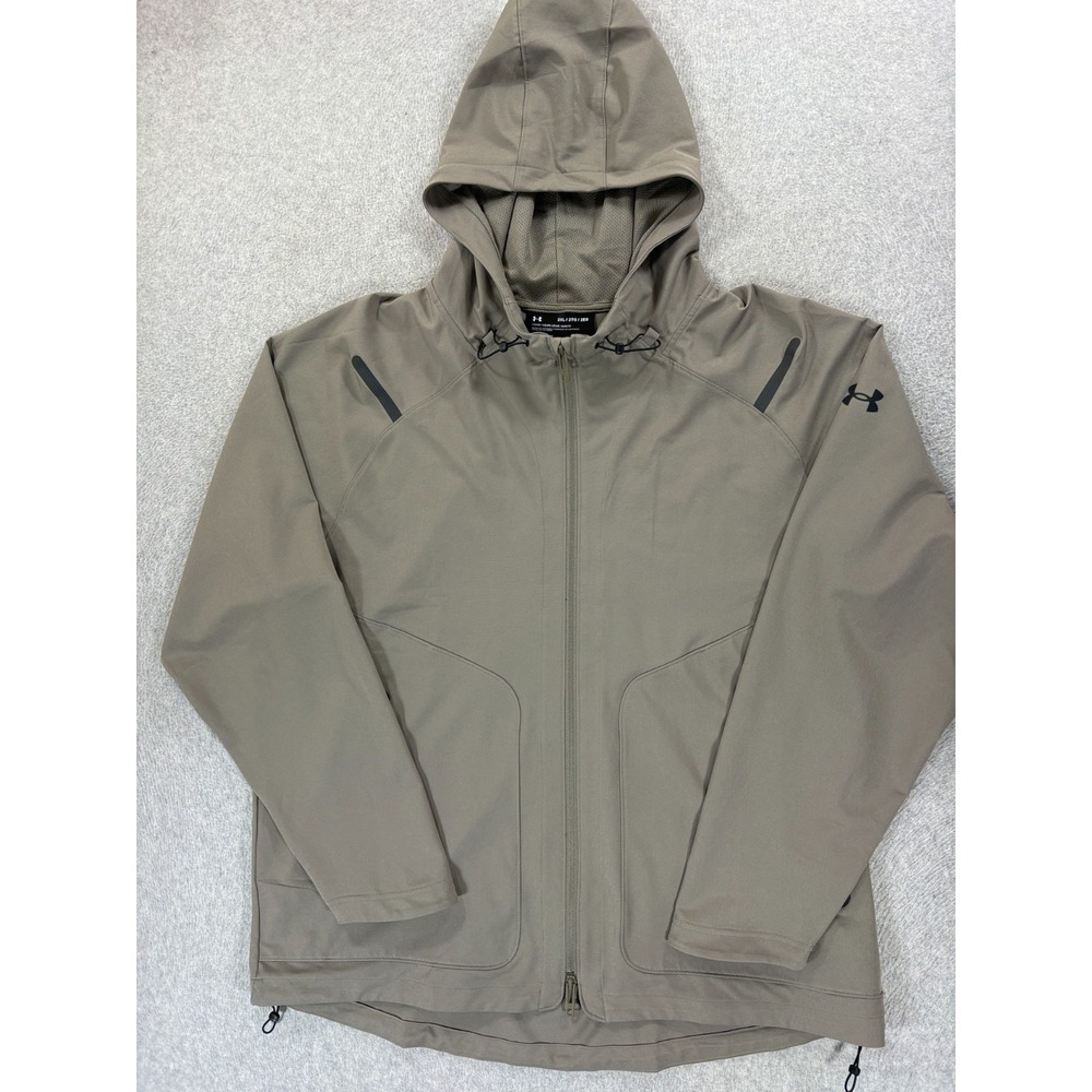 Under Armour Loose Fit Light Weight Hoodie Jacket‎ (Men's 2XL) Brown